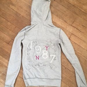 Aéropostale 1987 Gray Embroidery Hoodie Sweatshirt